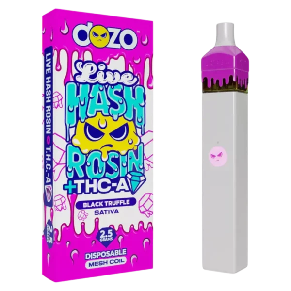 Hash Rosin Disposable Vape Pen with solventless full-spectrum oil
