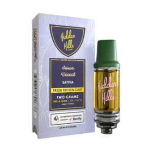 Hidden Hills THC vape cartridge with premium lab-tested oil and 510-thread battery compatibility