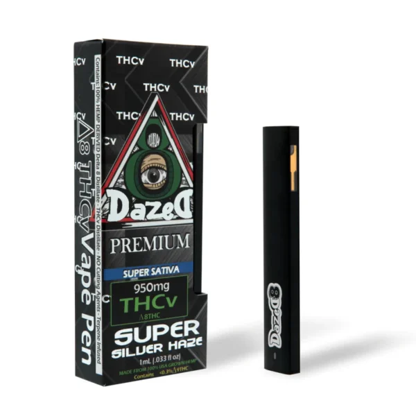 Dazed THC vape cartridge with sleek design and rich cannabis oil